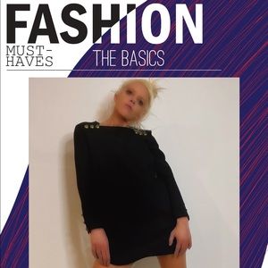 Zara black dress made in Morocco